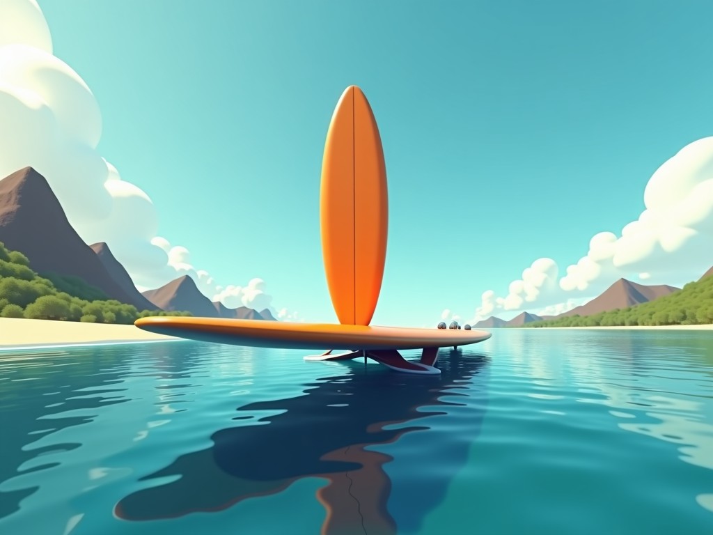 Electric Surfboard With Hydrofoil
