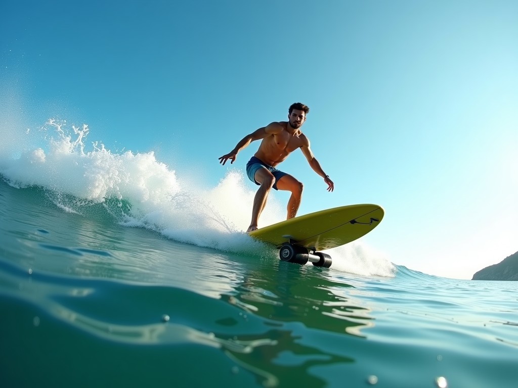 Motorized Hydrofoil Surfing